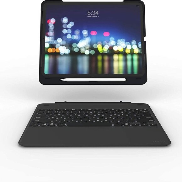 ZAGG SLIMBOOK ULTRATHIN KEYBOARD IPAD PRO 12.9 BLACK Apple 2 attachable pieces - Picture 2 of 12